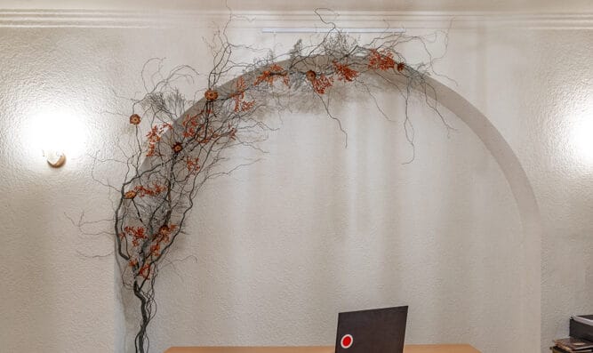 Decoratiuni flori uscate interior_Arcada flori acasa_Instalatii florale_Flori uscate decorative Bucuresti