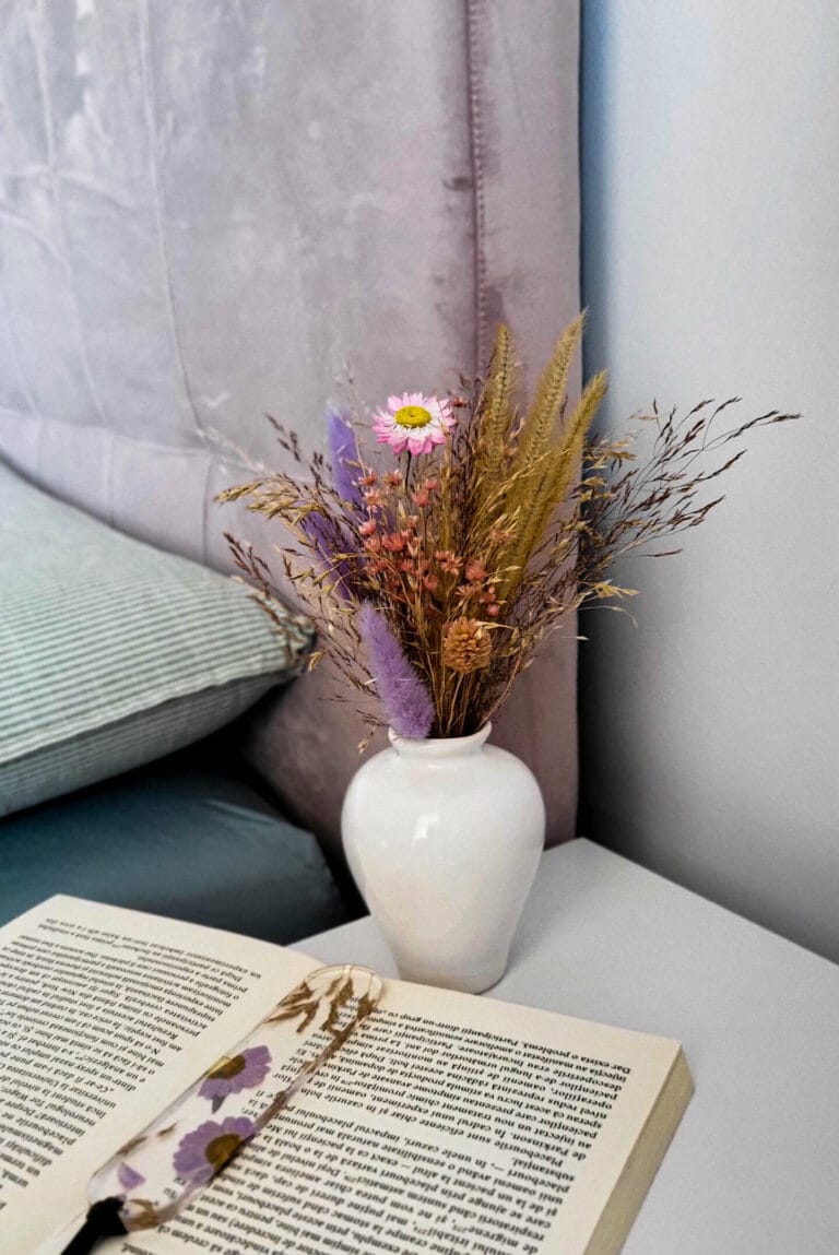 Aranjament floral decor pentru casa dormitor_Flori naturale uscate, stabilizate, conservate