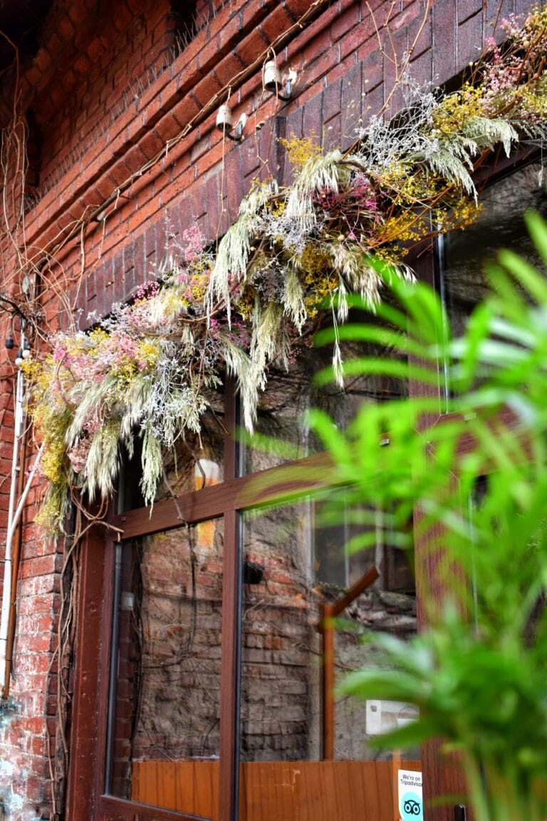 Decor intrare casa_Decor bar restaurant cafenea_Arcada flori intrare